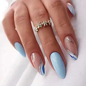 PLayful Blue Nails